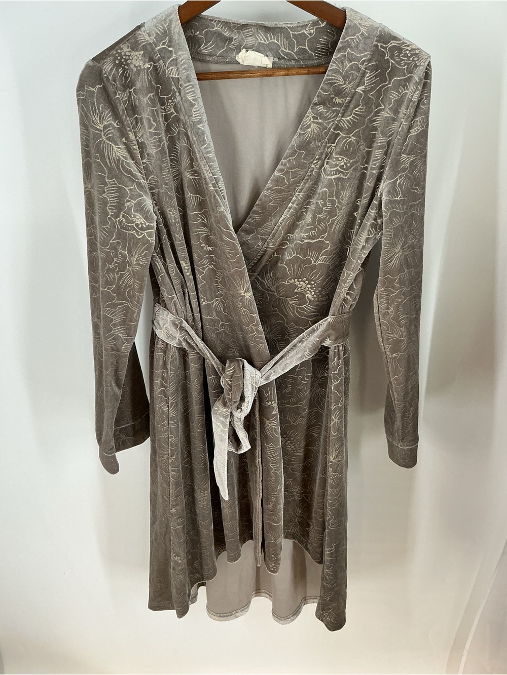 Mia Joy Women's Floral Velvet Wrap Dress Size S